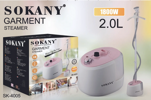 Отпариватель напольный вертикальный 1800 Вт парогенератор для одежды на 2 л паровой утюг SOKANY SK-4005